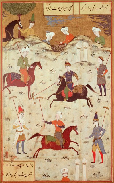 Een spelletje polo door Persian School